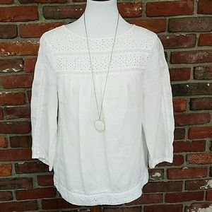 White Eyelet Shirt